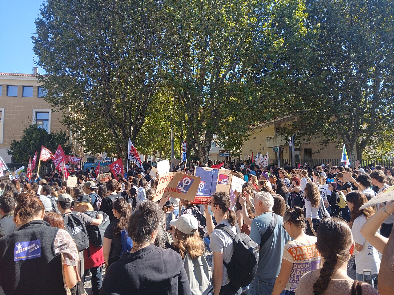 Aix-en-Provence’da öğrenci gösterisi, 13 Ekim 2026