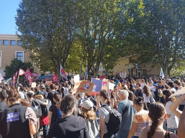 Aix-en-Provence öğrenci gösterisi, 13 Ekim 2026